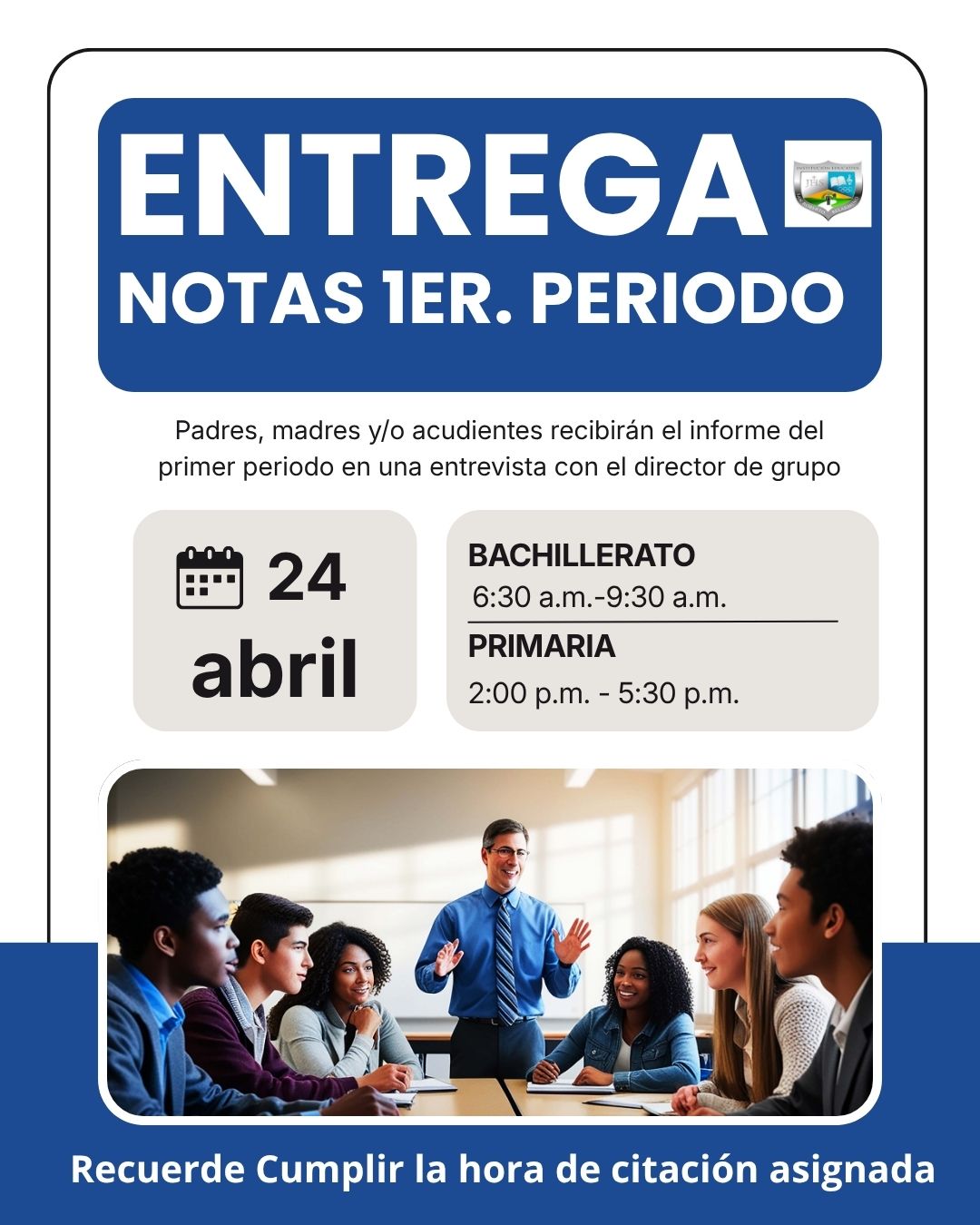 entrega de notas